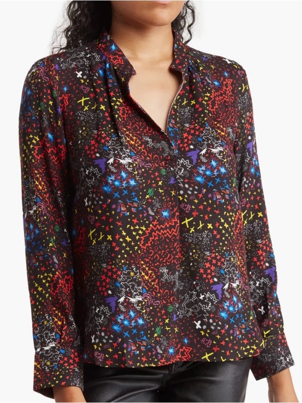 ZADIG & VOLTAIRE Tink Glam Rock Blouse